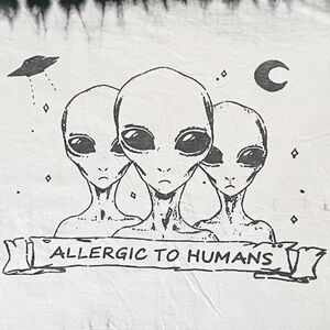 Unbranded Men's White and Black T-shirt